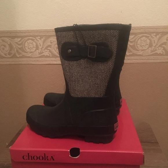 New Women's Chooka Mid Cafe Racer Herringb… - Picture 2 of 5